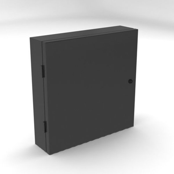 Pc Enclosures Computer Enclosure - Black Powder Coated Steel PC Vault